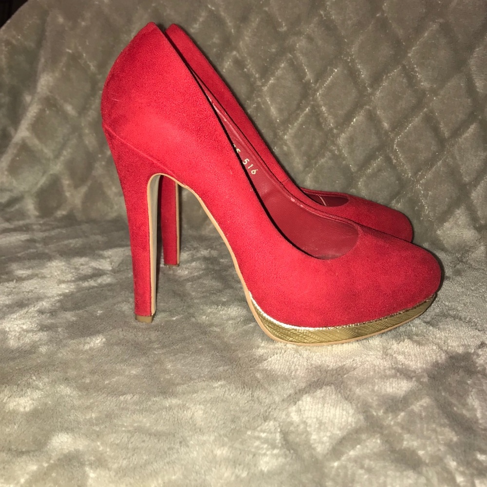 Red Senties Heels